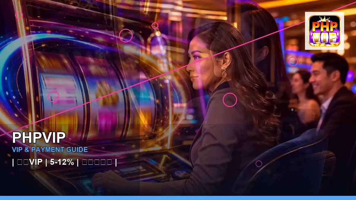 PHPVIP left-diagonal neon jackpot slot games highlighting mobile-friendly casino play