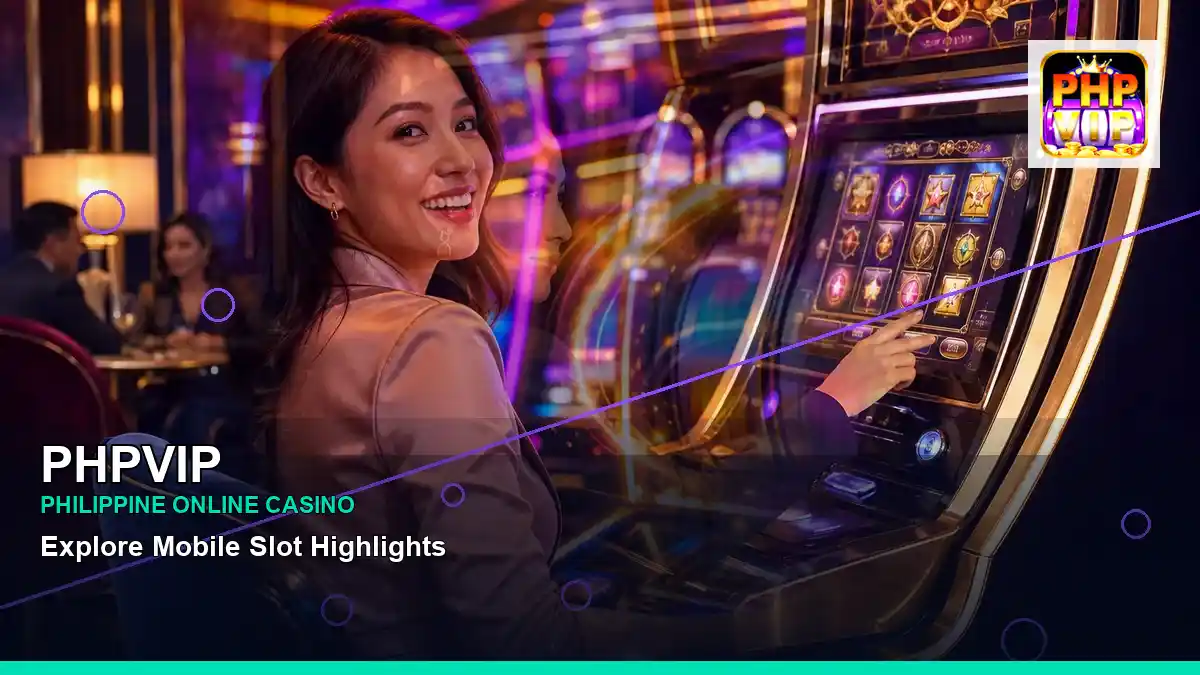 PHPVIP burst free spins slot games in a layered collage scene for the PHPVIP brand search, casino access, games, account