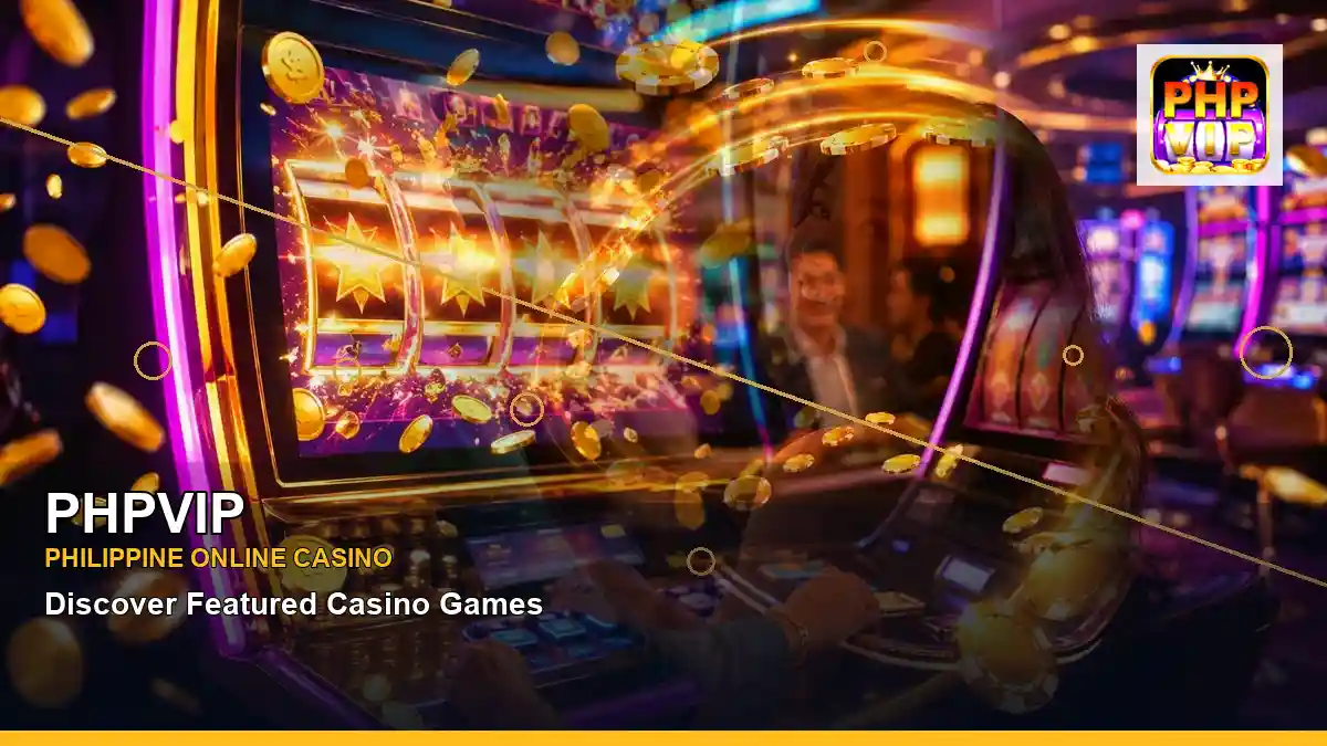PHPVIP Philippines casino guide with layered collage lounge VIP casino rewards and an adult Filipina casino host